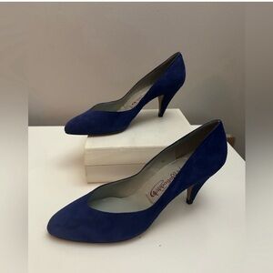 Elegant Vintage Pappagallo Heels | Size 6 | Blue